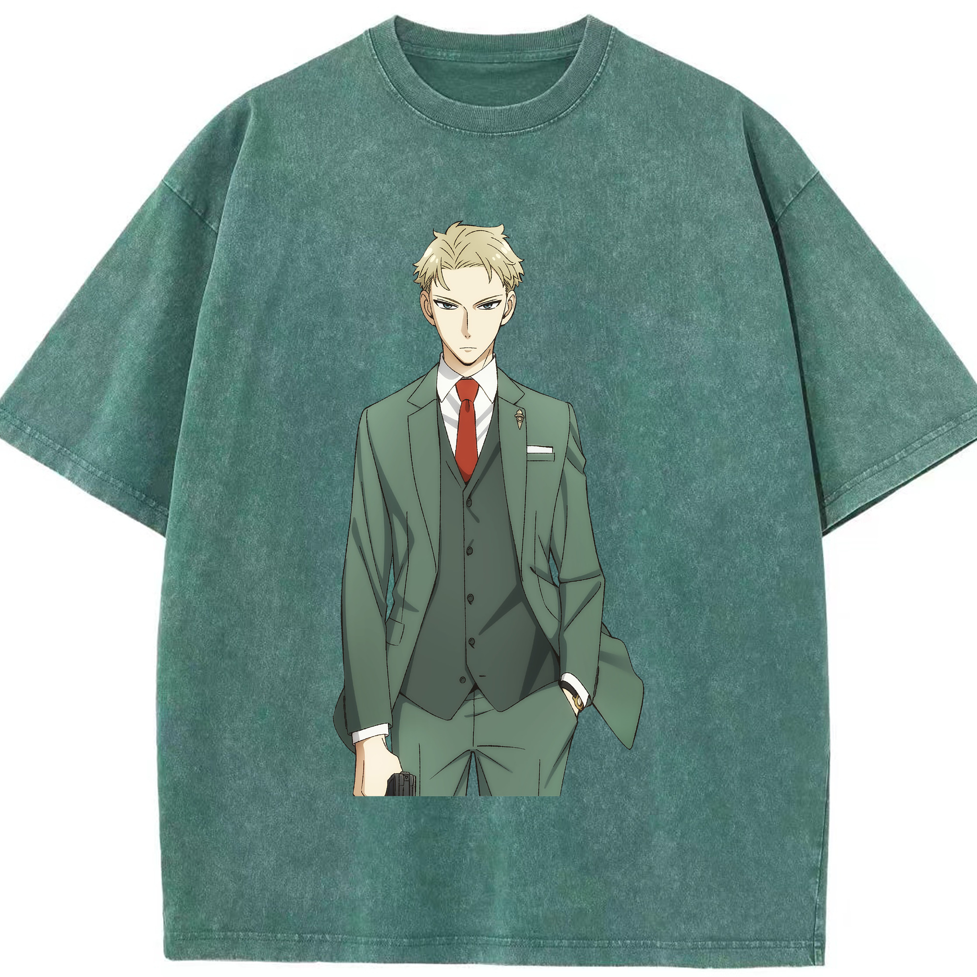 （画像用） SPY×FAMILY间谍家家酒 綿100% ヴィンテージ風 半袖Tシャツ（フロントプリント）